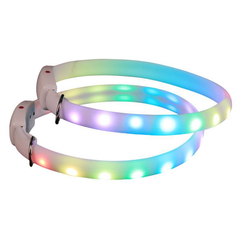 USB Oplaadbare LED Hondenhalsband – Veilig en Zichtbaar in het Donker!